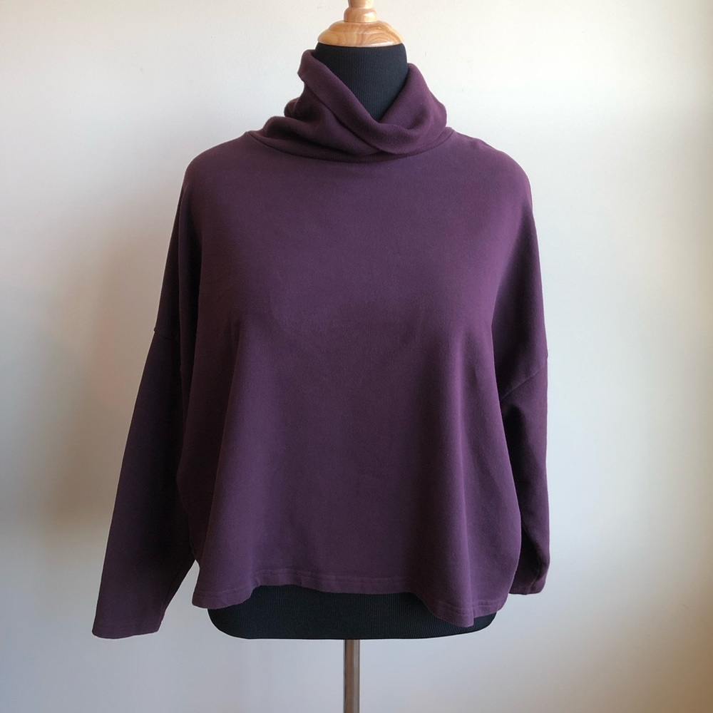 Lou & Grey Cropped Turtleneck Sweater